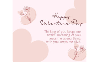 Happy Valentine's Day Premium Card Banner