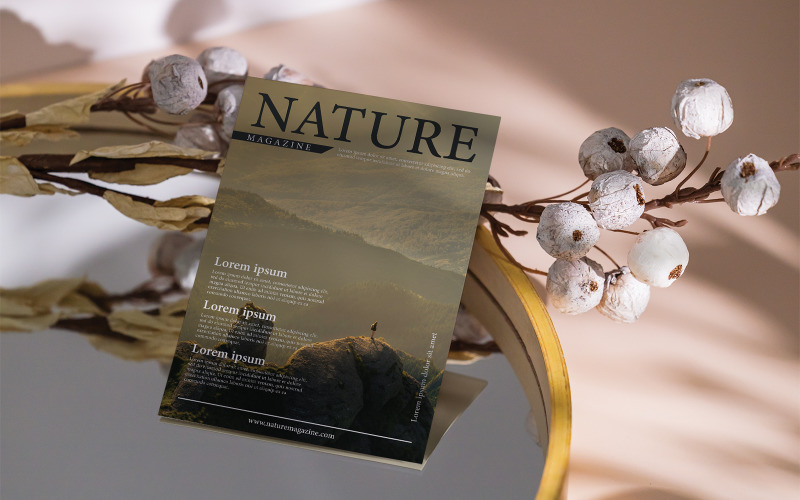 Nature Magazine Cover Template Magazine Template