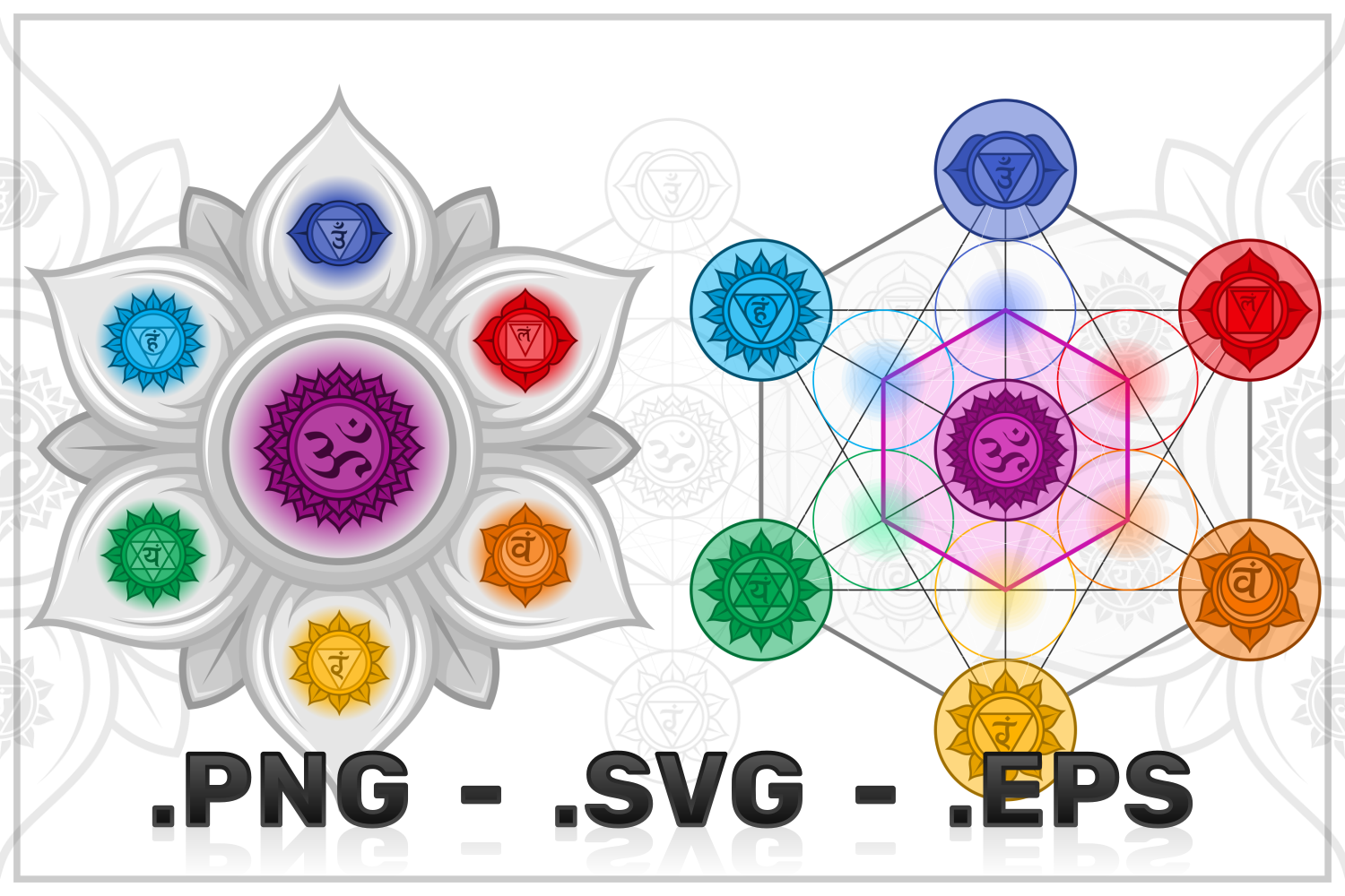 Kit Graphique #310637 Vector Chakras Divers Modles Web - Logo template Preview