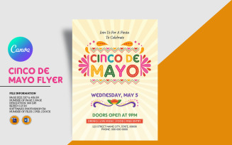 Cinco De Mayo Party Invitation Flyer