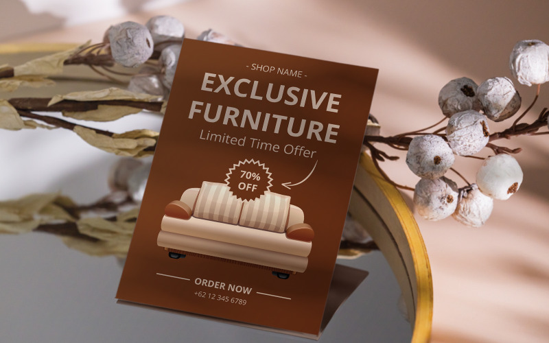 Exclusive Furniture Offer Flyer Corporate Identity