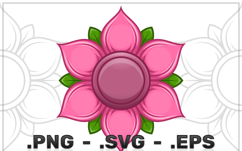 Lotus Flower Vector Design Vector Graphic