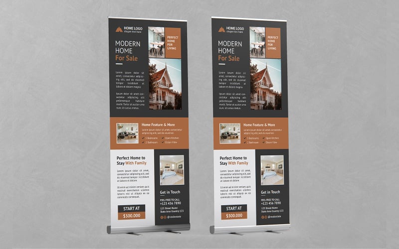 Real Estate Roll Up Banner Vol 15 Corporate Identity
