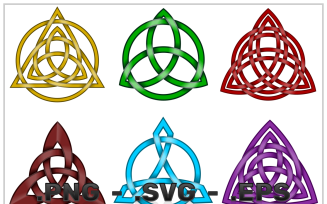 Triquetra Symbol Vector Design