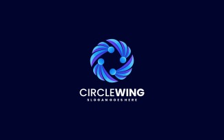 Circle Wings Gradient Logo
