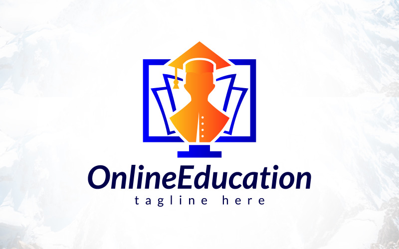 Digital Learning Online Education Logo Design Logo Template