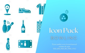 Icon Pack: 30 Bowling Icons