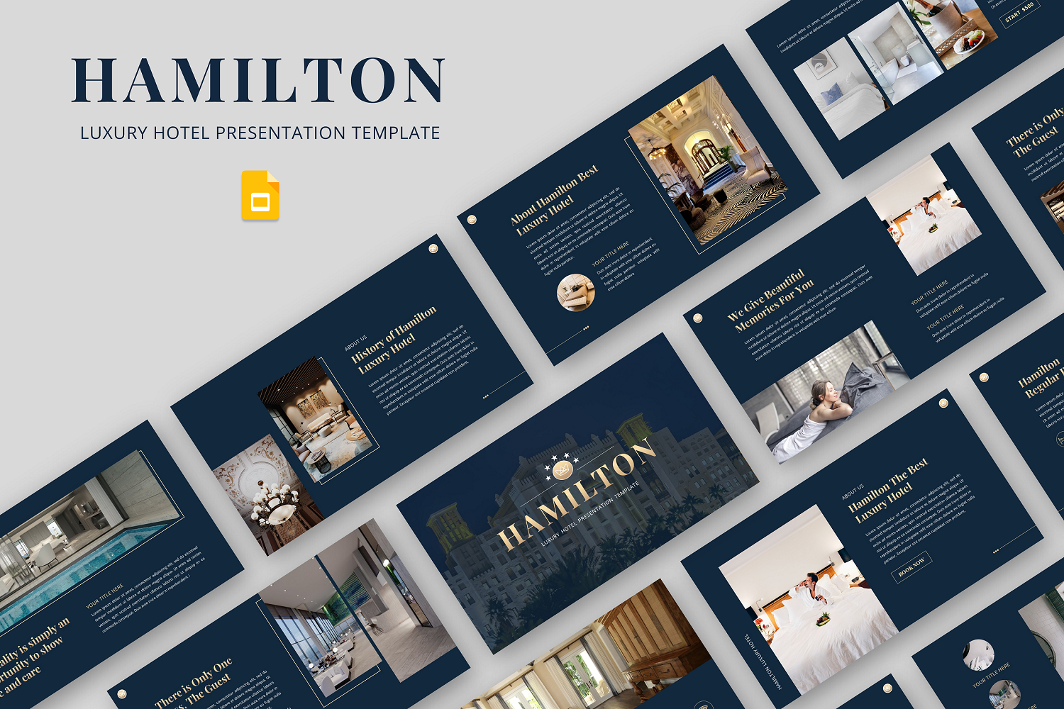 Hamilton - Luxury Hotel Google Slide Template