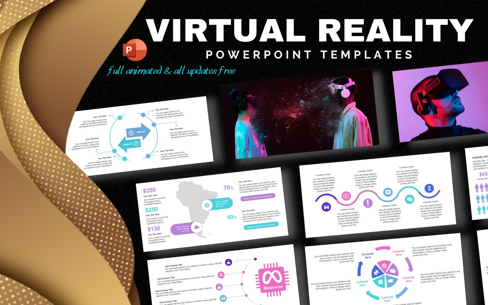 Virtual Reality Technology PowerPoint Templates