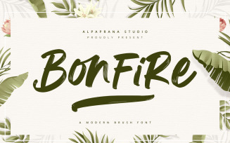 Bonfire - Modern Brush Font