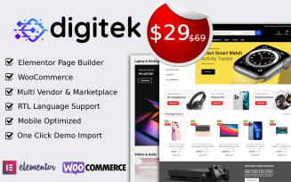 Digitek - Elementor Electronics WooCommerce Theme