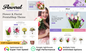 Floweral - Flower and Gift PrestaShop Theme