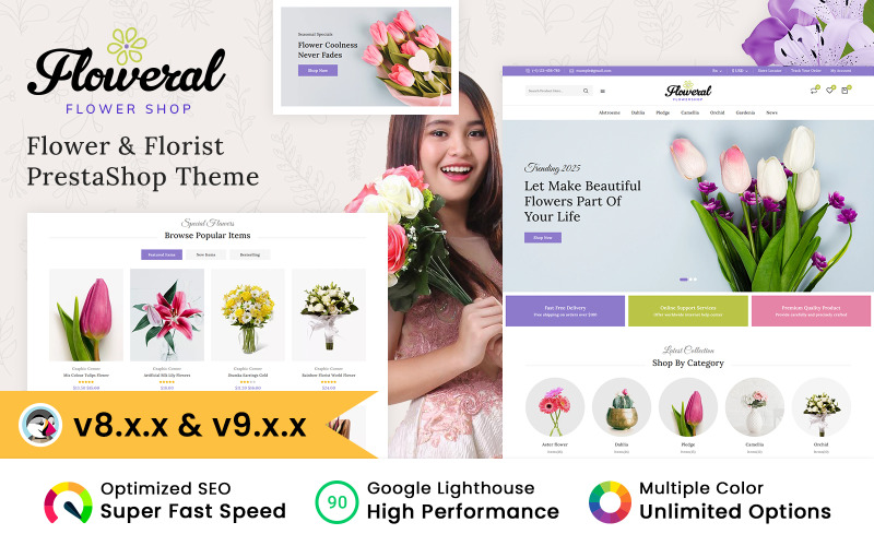 Floweral - Flower and Gift PrestaShop Theme