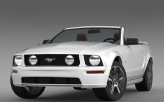 Ford Mustang Convertible GT 2005 3D Model