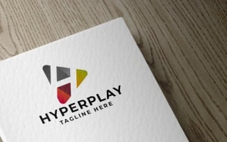 Hyper Play Letter H Logo Pro Template