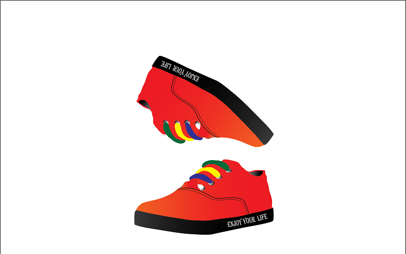 Red sneakers - Ready to use For Anyting Vector Graphic