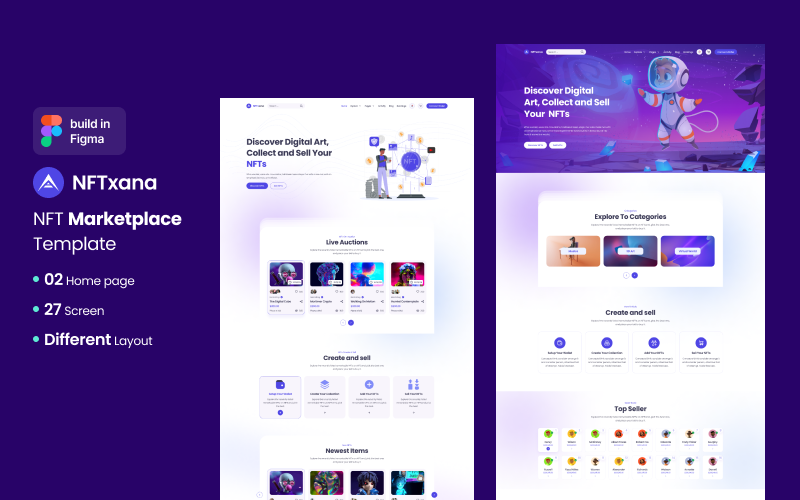 NFTxana - NFT Marketplace Template