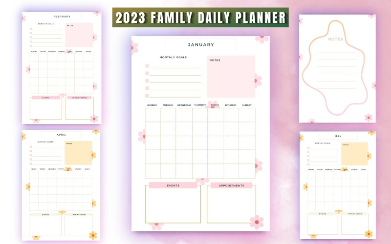 2023 DAILY PLANNER Print Ready Format Planner