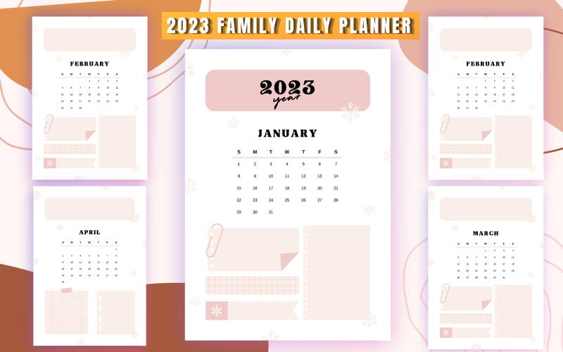 2023 FAMILY DAILY PLANNER Planner