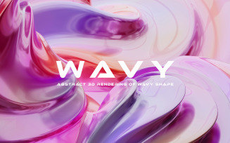 Metalic Wavy Abstract Background