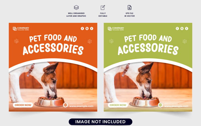 Pet shelter marketing poster design Social Media