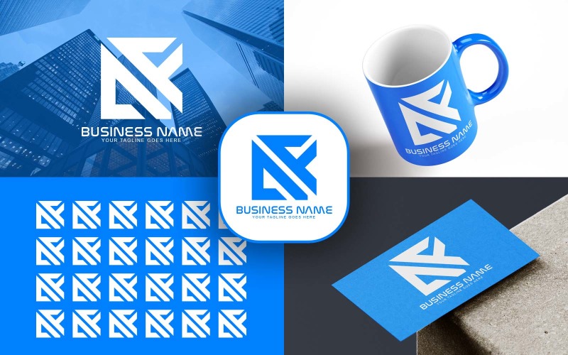 Professional AF Letter Logo Design For Your Business - Brand Identity Logo Template