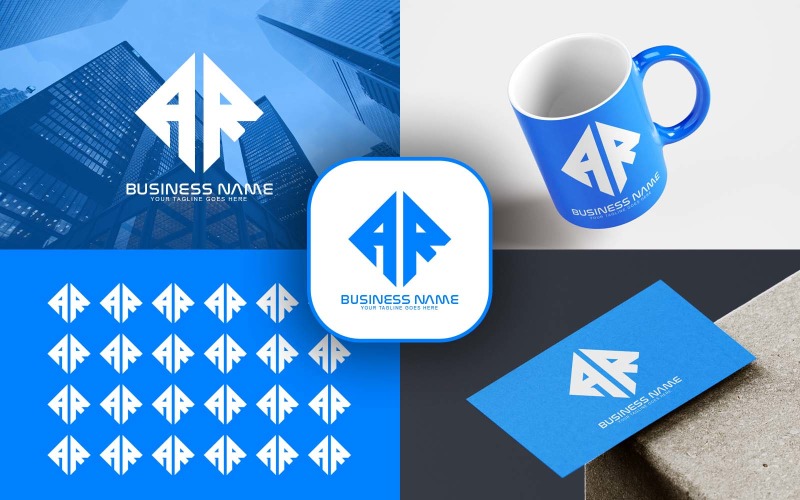 Professional AR Letter Logo Design For Your Business - Brand Identity Logo Template