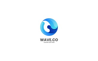 Wave Gradient Colorful Logo 1