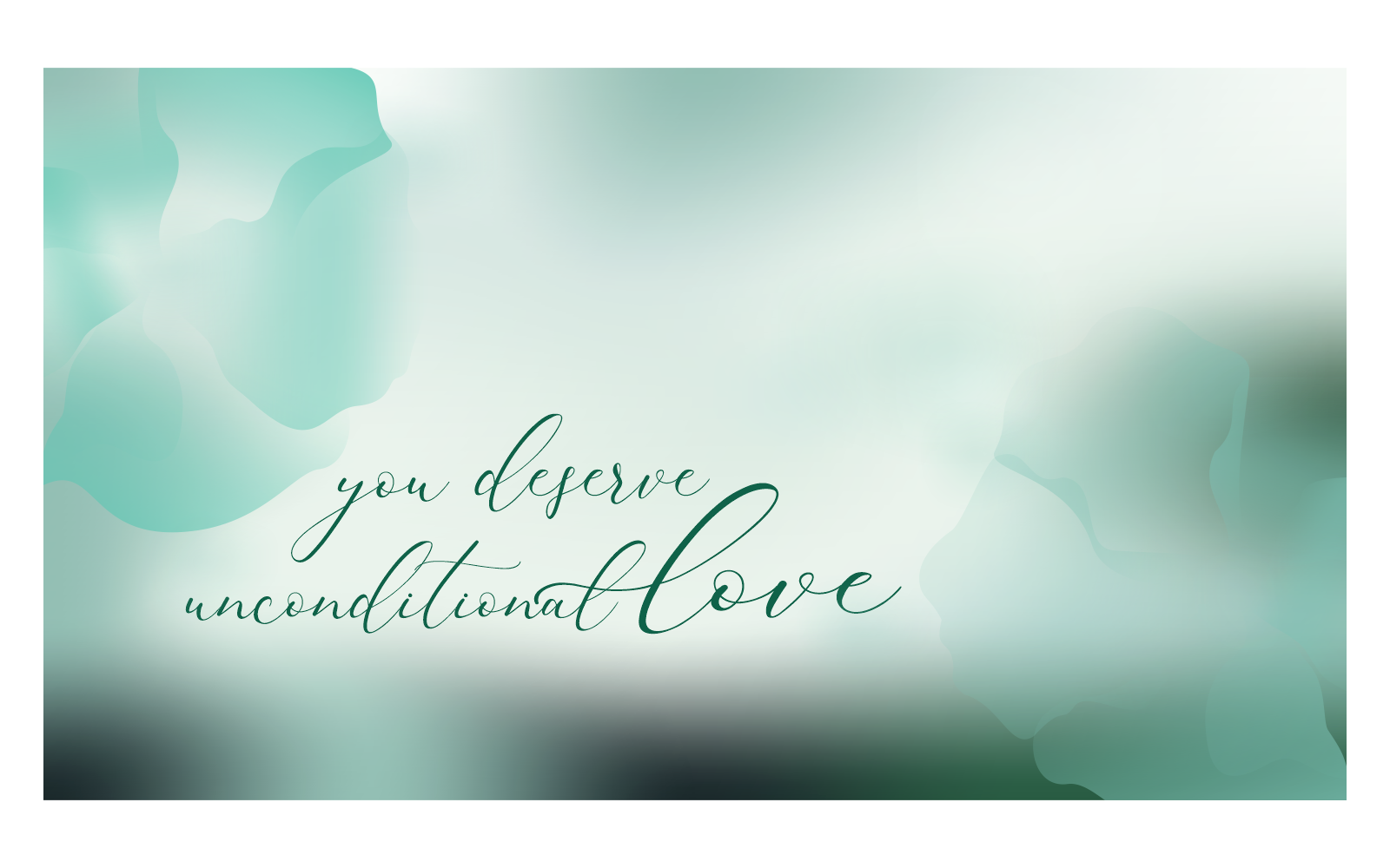 Inspirational Background Image 14400x8100px With Message About Unconditional Love