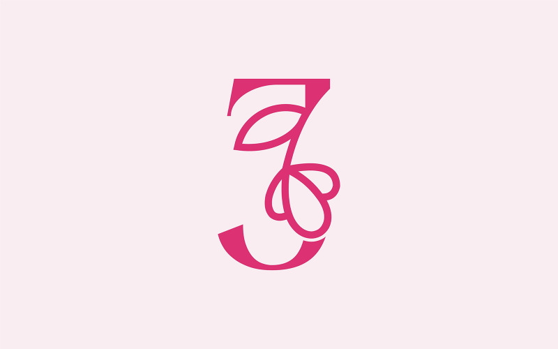 Beautiful Fashion Beauty Logo Letter J Logo Template