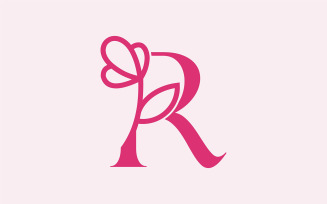 Beautiful Fashion Beauty Logo Letter R