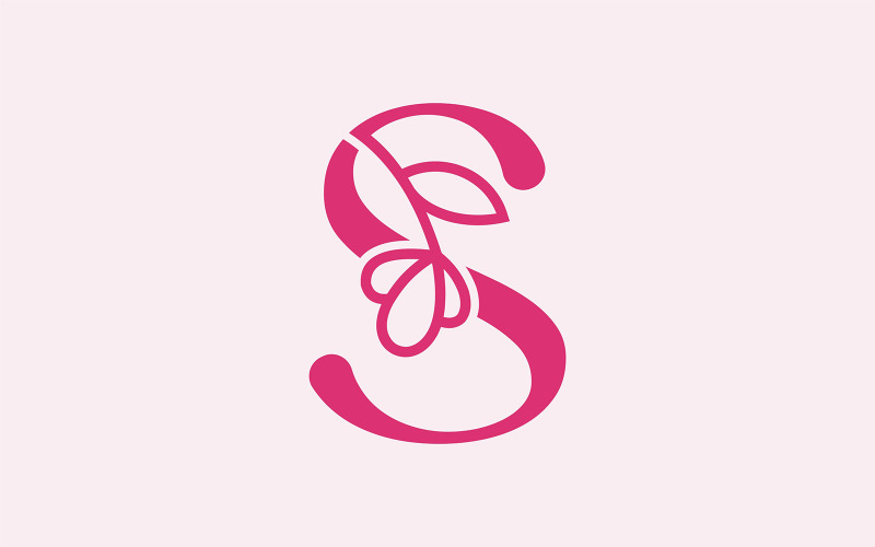 Beautiful Fashion Beauty Logo Letter S Logo Template