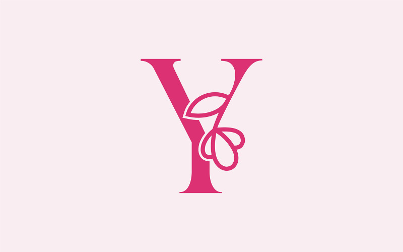 Beautiful Fashion Beauty Logo Letter Y Logo Template