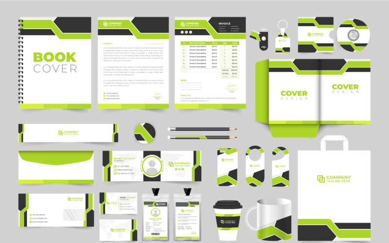 Company advertisement template vector design Corporate Identity