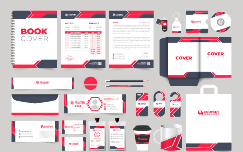Company branding template design vector Corporate Identity