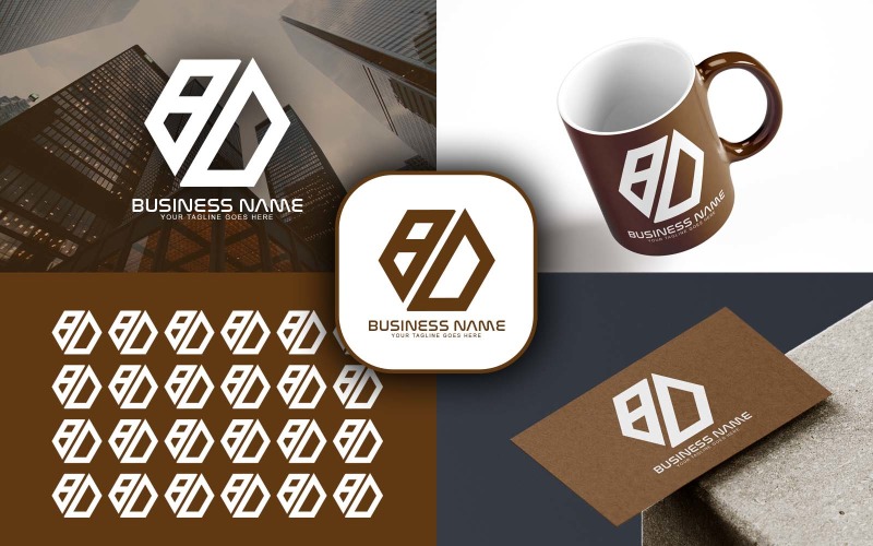 Professional BO Letter Logo Design For Your Business - Brand Identity Logo Template