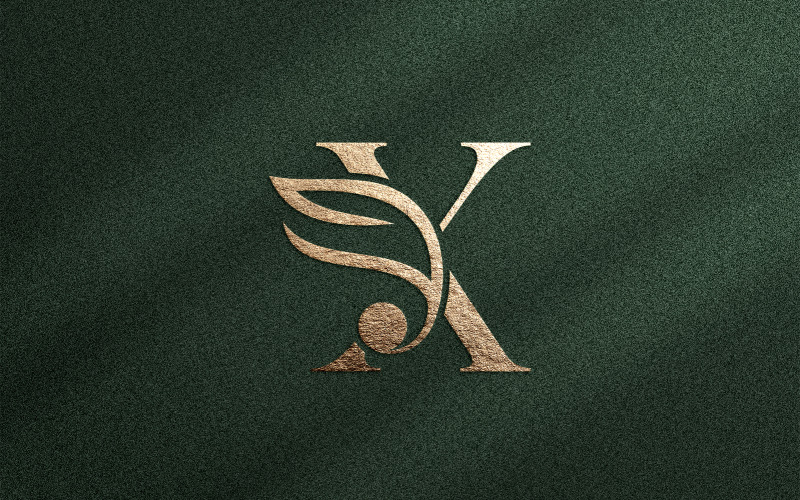 Cosmetic Beauty Spa Massage Wedding Logo X Logo Template