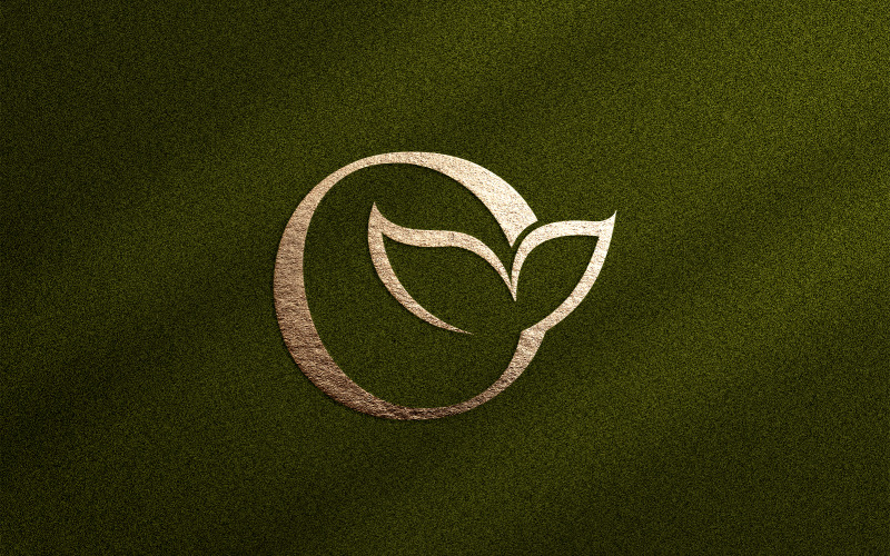 Floral Beauty Logo Leaf Natural Letter O Logo Template