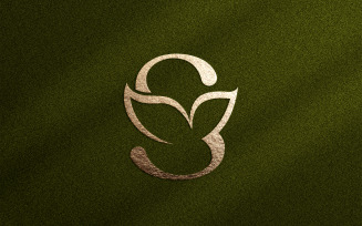 Floral Beauty Logo Leaf Natural Letter S