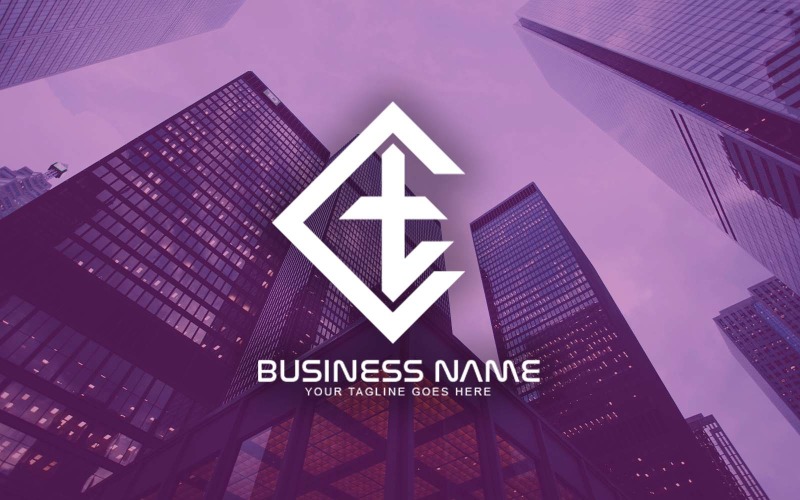 Professional CT Letter Logo Design For Your Business - Brand Identity Logo Template