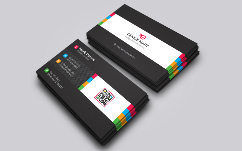 Corporate Business Card Template 155 Corporate Identity