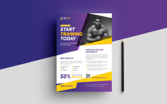 Fitness Gym Flyer Template Design