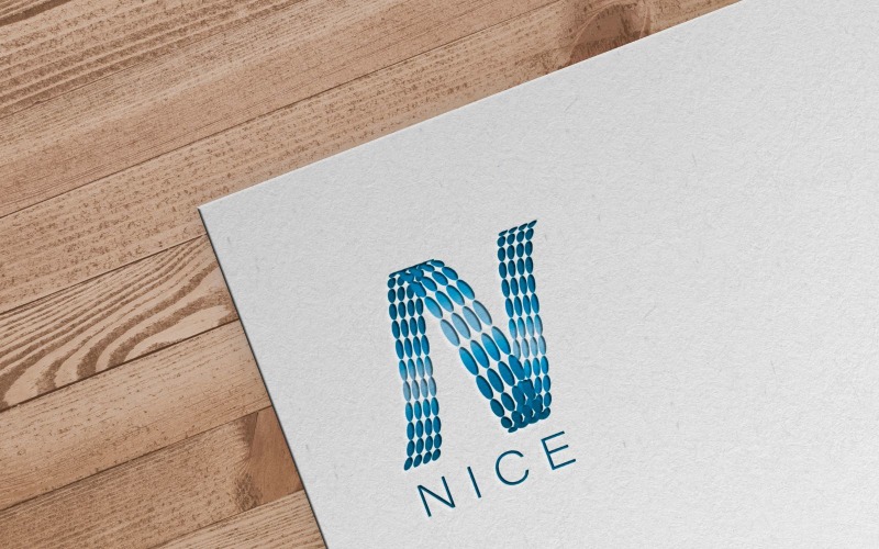 N Letter Nice Digital Logo template Logo Template