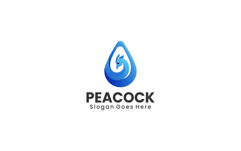 Peacock Gradient Logo Style Vol.7 Logo Template