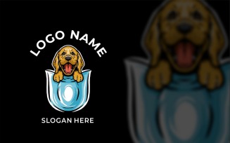 Pocket Dog Graphic Logo Design