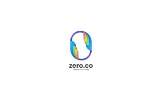 Zero Gradient Colorful Logo