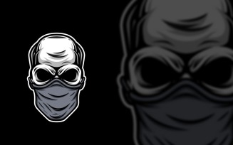 The Skull Mask Graphic Logo Design