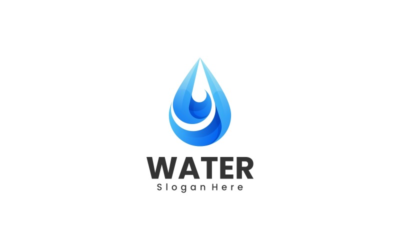 Water Gradient Logo Style Vol.6 Logo Template