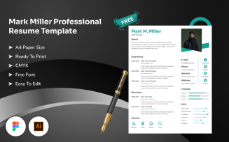 Mark Miller - Free Professional Resume Template