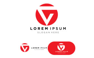 V Letter Logo symbol vector v1